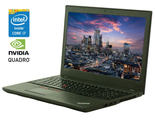 БУ Мобильная рабочая станция Lenovo ThinkPad W550s / 15.6&quot; (2880x1620) IPS / Intel Core i7-5500U (2 (4) ядра по 2.4 - 3.0 GHz) / 16 GB DDR3 / 240 GB SSD / nVidia Quadro K620M, 2 GB DDR3, 64-bit / WebCam / Win 10 Pro из Европы в Харькове