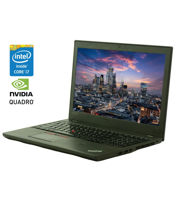 Мобильная рабочая станция Lenovo ThinkPad W550s / 15.6&quot; (2880x1620) IPS / Intel Core i7-5500U (2 (4) ядра по 2.4 - 3.0 GHz) / 16 GB DDR3 / 240 GB SSD / nVidia Quadro K620M, 2 GB DDR3, 64-bit / WebCam / Win 10 Pro - 1