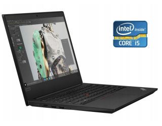 БУ Ультрабук Lenovo ThinkPad E490 / 14&quot; (1920x1080) IPS / Intel Core i5-8265U (4 (8) ядра по 1.6 - 3.9 GHz) / 8 GB DDR4 / 240 GB SSD / Intel UHD Graphics 620 / WebCam / Win 10 Pro из Европы в Харкові