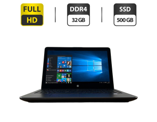 БУ Мобильная рабочая станция HP ZBook 15 G4 / 15.6&quot; (1920x1080) IPS Touch / Intel Core i7-7820HQ (4 (8) ядра по 2.9 - 3.9 GHz) / 32 GB DDR4 / 500 GB SSD / Intel UHD Graphics 630 / WebCam / HDMI из Европы в Харкові