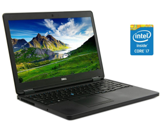 БУ Ноутбук Dell Latitude E5550 / 15.6&quot; (1366x768) TN / Intel Core i7-5600U (2 (4) ядра по 2.6 - 3.2 GHz) / 16 GB DDR3 / 240 GB SSD / Intel HD Graphics 5500 / WebCam / Win 10 Pro из Европы в Харкові
