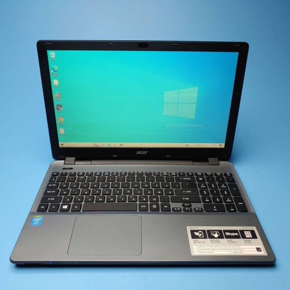 Ноутбук Acer Aspire E5-571-7776 / 15.6&quot; (1366x768) TN / Intel Core i7-4510U (2 (4) ядра по 2.0 - 3.1 GHz) / 8 GB DDR3 / 240 GB SSD / Intel HD Graphics 4400 / WebCam / Win 10 Home - 2