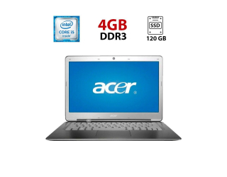БУ Ультрабук Acer Aspire S3 / 13.3&quot; (1366x768) TN / Intel Core i5-2467M (2 (4) ядра по 1.6 - 2.3 GHz) / 4 GB DDR3 / 120 GB SSD / Intel HD Graphics 3000 / WebCam из Европы в Харькове