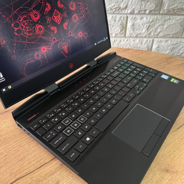 Игровой ноутбук HP Omen 15-dc1040nr / 15.6&quot; (1920x1080) IPS / Intel Core i7-8750H (6 (12) ядра по 2.2 - 4.1 GHz) / 16 GB DDR4 / 128 GB SSD M.2 + 1000 GB HDD / nVidia GeForce RTX 2070 Max-Q, 8 GB GDDR6, 256-bit / WebCam - 7