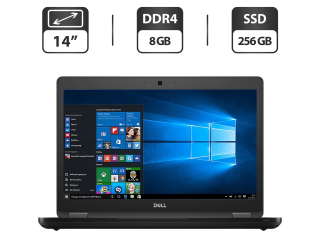 БУ Ультрабук Dell Latitude 5490 / 14&quot; (1366x768) TN / Intel Core i5-8350U (4 (8) ядра по 1.7 - 3.6 GHz) / 8 GB DDR4 / 256 GB SSD M.2 / Intel UHD Graphics 620 / WebCam + Мышка и коврик из Европы
