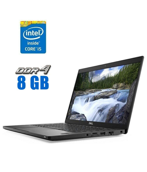 Ультрабук Dell Latitude 7390 / 13.3&quot; (1920x1080) IPS / Intel Core i5-8350U (4 (8) ядра по 1.7 - 3.6 GHz) / 8 GB DDR4 / 256 GB SSD / Intel UHD Graphics 620 / WebCam / HDMI - 1