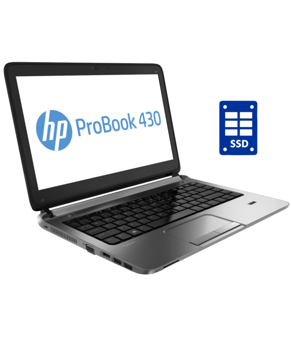Ультрабук Б-класс HP ProBook 430 G1 / 13.3&quot; (1366x768) TN / Intel Core i3-4005U (2 (4) ядра по 1.7 GHz) / 6 GB DDR3 / 120 GB SSD / Intel HD Graphics 4400 / WebCam - 1