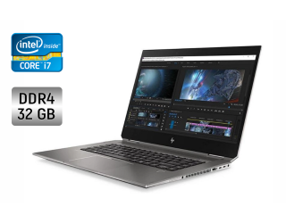 БУ Ультрабук HP ZBook Studio G5 / 15.6&quot; (1920x1080) IPS / Intel Core i7-9750H (6 (12) ядер по 2.6 - 4.5 GHz) / 32 GB DDR4 / 512 GB SSD / Intel UHD Graphics 630 / WebCam / Fingerprint из Европы в Харкові