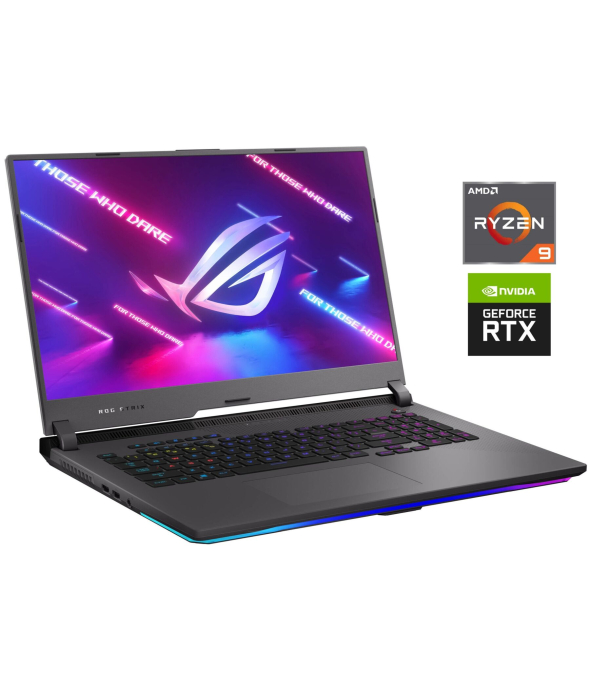 Игровой ноутбук Asus ROG Strix G713QR / 17.3” (1920x1080) IPS / AMD Ryzen 9 5900HX (8 (16) ядер по 3.3 - 4.6 GHz) / 16 GB DDR4 / 512 GB SSD / nVidia GeForce RTX 3070, 8 GB GDDR6, 256-bit - 1