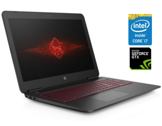 БУ Игровой ноутбук Б-класс HP Omen 15-ex033xd / 15.6&quot; (1920x1080) IPS / Intel Core i7-6700HQ (4 (8) ядра по 2.6 GHz - 3.5 GHz) / 16 GB DDR4 / 480 GB SSD / nVidia GeForce GTX 960M, 4 GB GDDR5, 128-bit / WebCam / Win 10 Home из Европы в Харкові