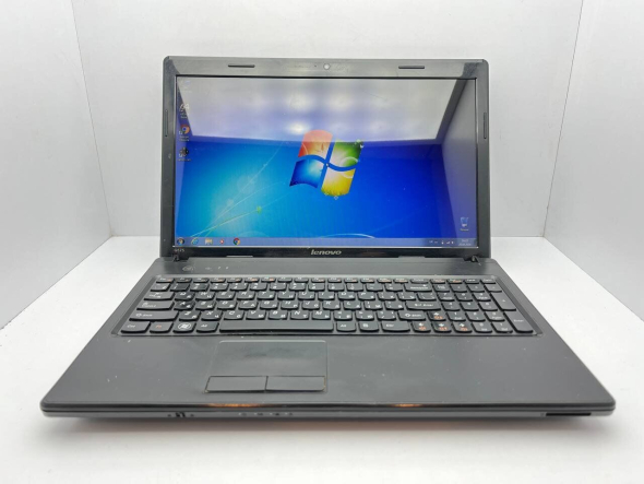 Ноутбук Б-класс Lenovo G575 / 15.6&quot; (1366x768) TN / AMD E-300 (2 ядра по 1.3 GHz) / 4 GB DDR3 / 250 GB HDD / AMD Radeon HD 7370M, 1 GB DDR2, 64-bit / WebCam - 2