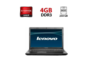 БУ Ноутбук Б-класс Lenovo G575 / 15.6&quot; (1366x768) TN / AMD E-300 (2 ядра по 1.3 GHz) / 4 GB DDR3 / 250 GB HDD / AMD Radeon HD 7370M, 1 GB DDR2, 64-bit / WebCam из Европы в Харкові