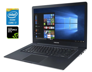 БУ Игровой ноутбук Samsung NP940Z5L / 15.6&quot; (3840x2160) IPS Touch / Intel Core i7-6700HQ (4 (8) ядра по 2.6 - 3.5 GHz) / 16 GB DDR4 / 256 GB SSD / nVidia GeForce GTX 950M, 2 GB GDDR5, 128-bit / WebCam / Win 10 Pro из Европы в Харкові