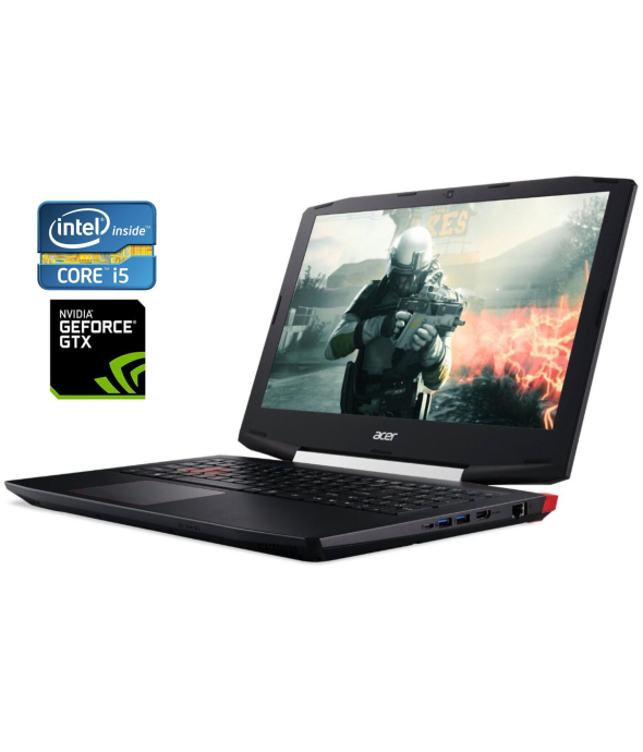 Игровой ноутбук Acer Aspire VX5-591G / 15.6&quot; (1920x1080) IPS / Intel Core i5-7300HQ (4 ядра по 2.5 - 3.5 GHz) / 16 GB DDR4 / 256 GB SSD M.2 / nVidia GeForce GTX 1050 Ti, 4 GB GDDR5, 128-bit / WebCam / Win 10 - 1