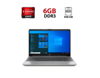 БУ Ноутбук HP 255 / 15.6&quot; (1366x768) TN / AMD E1-1500 (2 ядра по 1.5 GHz) / 6 GB DDR3 / 500 GB HDD / AMD Radeon HD 7310M / WebCam из Европы