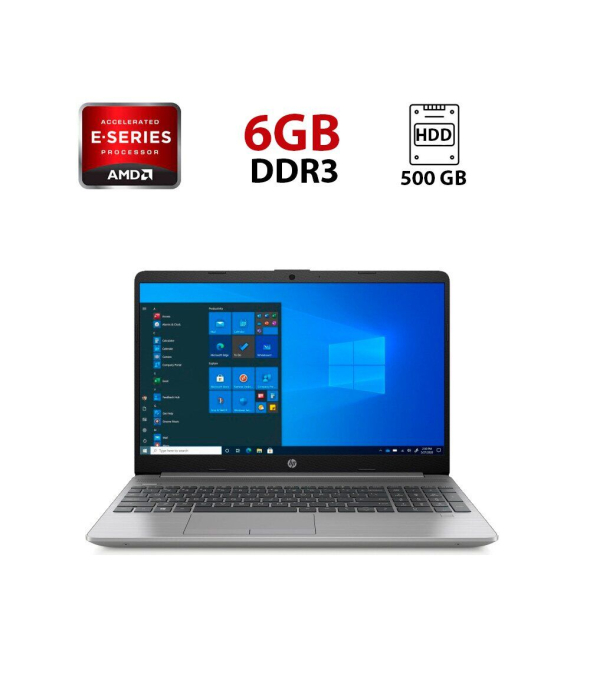 Ноутбук HP 255 / 15.6&quot; (1366x768) TN / AMD E1-1500 (2 ядра по 1.5 GHz) / 6 GB DDR3 / 500 GB HDD / AMD Radeon HD 7310M / WebCam - 1