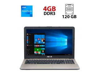БУ Ноутбук Asus X541N / 15.6&quot; (1366x768) TN / Intel Pentium N4200 (4 ядра по 1.1 - 2.5 GHz) / 4 GB DDR3 / 120 GB SSD / Intel HD Graphics / WebCam из Европы в Харкові