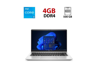 БУ Ноутбук HP Probook 640 G4 / 14&quot; (1366x768) TN / Intel Core i5-8250U (4 (8) ядра по 1.6 - 3.4 GHz) / 4 GB DDR4 / 500 GB HDD / Intel UHD Graphics 620 / WebCam из Европы в Харкові