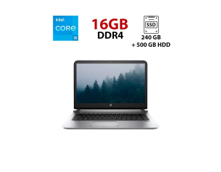 БУ Ноутбук HP ProBook 640 G5 / 14&quot; (1366x768) TN / Intel Core i5-8265U (4 (8) ядра по 1.6 - 3.9 GHz) / 16 GB DDR4 / 240 GB SSD + 500 GB HDD / Intel UHD Graphics 620 / WebCam из Европы в Харкові