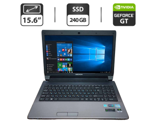 БУ Ноутбук Б-класс Medion Akoya P6638 / 15.6&quot; (1366x768) TN / Intel Core i3-3120M (2 (4) ядра по 2.5 GHz) / 8 GB DDR3 / 240 GB SSD / nVidia GeForce GT 635M, 1 GB GDDR3, 128-bit / WebCam / VGA из Европы в Харкові