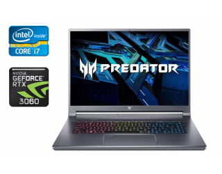 БУ Игровой ноутбук Acer Predator Triton 500 SE / 16&quot; (2560x1600) IPS / Intel Core i7-11800H (8 (16) ядер по 2.3 - 4.6 GHz) / 16 GB DDR4 / 512 GB SSD / nVidia GeForce RTX 3060, 6 GB GDDR6, 192-bit / WebCam / Windows 10 из Европы в Харкові