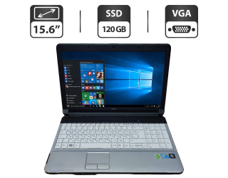 БУ Ноутбук Б-класс Fujitsu LifeBook A530 / 15.6&quot; (1366x768) TN / Intel Core i3-380M (2 (4) ядра по 2.53 GHz) / 4 GB DDR3 / 120 GB SSD / Intel HD Graphics / WebCam / VGA из Европы в Харькове