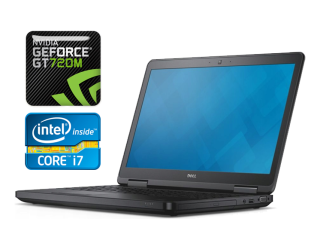 БУ Ноутбук Б-класс Dell Latitude E5540 / 15.6&quot; (1920x1080) IPS / Intel Core i7-4600U (2 (4) ядра по 2.1 - 3.3 GHz) / 8 GB DDR3 / 240 GB SSD / nVidia GeForce GT 720M, 2 GB DDR3, 64-bit / WebCam / Windows 10 из Европы в Харкові