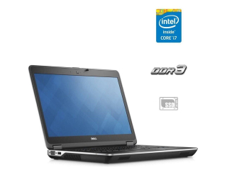 БУ Ноутбук Б-класс Dell Latitude E6440 / 14&quot; (1920x1080) TN / Intel Core i7-4610M (2 (4) ядра по 3.0 - 3.7 GHz) / 8 GB DDR3 / 120 GB SSD / Intel HD Graphics 4600 / WebCam из Европы