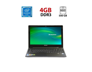 БУ Ноутбук Lenovo G50-30 / 15.6&quot; (1366x768) TN / Intel Celeron N2840 (2 ядра по 2.16 - 2.58 GHz) / 4 GB DDR3 / 500 GB HDD / Intel HD Graphics / WebCam из Европы в Харкові