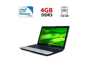 БУ Ноутбук Б-класс Acer Aspire E1-531 / 15.6&quot; (1366x768) TN / Intel Pentium 2020M (2 ядра по 2.4 GHz) / 4 GB DDR3 / 120 GB SSD / Intel HD Graphics for 3rd Generation Intel Processors / WebCam из Европы