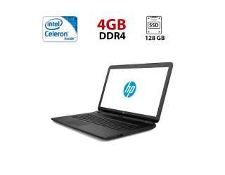 БУ Ноутбук HP 15-bs036ng / 15.6&quot; (1366x768) TN / Intel Celeron N3060 (2 ядра по 1.6 - 2.48 GHz) / 4 GB DDR3 / 128 GB SSD / Intel HD Graphics 400 / WebCam из Европы в Харкові