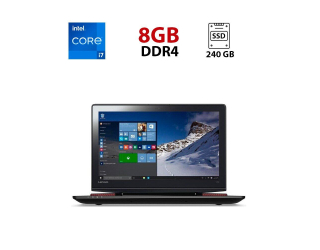 БУ Ноутбук Lenovo IdeaPad Y700-15 / 14&quot; (1366x768) TN / Intel Core i7-6700HQ (4 (8) ядра по 2.6 - 3.5 GHz) / 8 GB DDR4 / 240 GB SSD / Intel HD Graphics 530 / WebCam из Европы