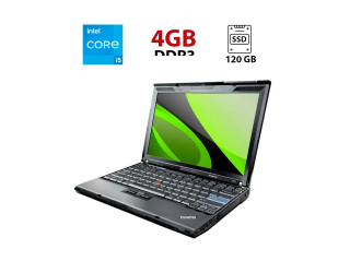 БУ Ультрабук Lenovo ThinkPad X201 / 12.5&quot; (1280х800) TN / Intel Core i5-560M (2 (4) ядра по 2.66 - 3.2 GHz) / 4 GB DDR3 / 120 GB SSD / Intel HD Graphics / WebCam из Европы в Харкові