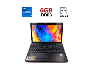БУ Ноутбук Lenovo G580 / 15.6&quot; (1366x768) TN / Intel Core i3-3110M (2 (4) ядра по 2.4 GHz) / 6 GB DDR3 / 320 GB HDD / Intel HD Graphics 4000 / WebCam из Европы в Харькове