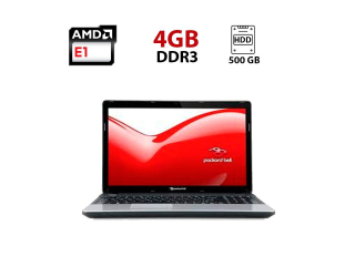 БУ Ноутбук Б-класс Packard Bell EasyNote TE69KB / 15.6&quot; (1366x768) TN / AMD E1-2500 (2 ядра по 1.4 GHz) / 4 GB DDR3 / 500 GB HDD / Intel HD Graphics / WebCam из Европы в Харкові