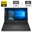 Ультрабук Dell Latitude 7370 / 13.3" (1920x1080) IPS / Intel Core m5-6Y57 (2 (4) ядра по 1.1 - 2.8 GHz) / 8 GB DDR3 / 256 GB SSD / Intel HD Graphics 515 / WebCam / Windows 10 Pro - 1
