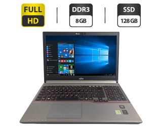 БУ Ноутбук Б-класс Fujitsu LifeBook E754 / 15.6&quot; (1920x1080) IPS / Intel Core i5-4200M (2 (4) ядра по 2.5 - 3.1 GHz) / 8 GB DDR3 / 128 GB SSD / Intel HD Graphics 4600 / WebCam / DVD-ROM / VGA из Европы в Харкові