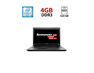 БУ Ноутбук Lenovo B590 / 15.6&quot; (1366x768) TN / Intel Core i3-3110M (2 (4) ядра по 2.4 GHz) / 4 GB DDR3 / 320 GB HDD / Intel HD Graphics 4000 / WebCam из Европы в Харкові