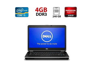 БУ Игровой ноутбук Dell Latitude E6440 / 14&quot; (1920x1080) IPS / Intel Core i5-4310M (2 (4) ядра по 2.7 - 3.4 GHz) / 8 GB DDR3 / 240 GB SSD / AMD Radeon HD 8690M, 2 GB GDDR5, 64-bit / WebCam из Европы в Харкові