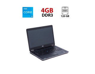 БУ Ноутбук Dell Latitude E7440 / 14&quot; (1366x768) TN / Intel Core i5-4300U (2 (4) ядра по 1.9 - 2.9 GHz) / 4 GB DDR3 / 120 GB SSD / Intel HD Graphics 4400 / WebCam из Европы в Харкові