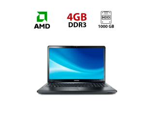 БУ Ноутбук Samsung NP355E7C / 17.3&quot; (1600x900) TN / AMD A4-4300M (2 ядра по 2.5 - 3.0 GHz) / 4 GB DDR3 / 1000 GB HDD / AMD Radeon HD 7420G Graphics / WebCam из Европы в Харькове