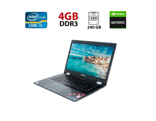БУ Ноутбук Lenovo Yoga 500-14ISK / 14&quot; (1920x1080) TN Touch / Intel Core i5-6200U (2 (4) ядра по 2.3 - 2.8 GHz) / 4 GB DDR3 / 240 GB SSD / nVidia GeForce GT 920M, 1 GB DDR3, 64-bit / WebCam из Европы в Харкові