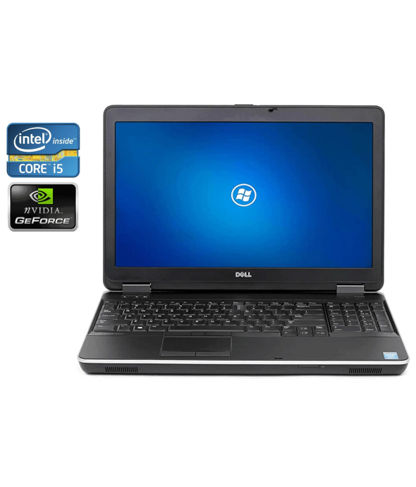 Ноутбук Dell Latitude E6540 / 15.6&quot; (1920x1080) TN / Intel Core i5-4300M (2 (4) ядра по 2.6 - 3.3 GHz) / 8 GB DDR3 / 480 GB SSD / AMD Radeon HD 8790M, 2 GB GDDR5, 128-bit / DVD-RW / Win 10 Pro - 1