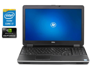 БУ Ноутбук Dell Latitude E6540 / 15.6&quot; (1920x1080) TN / Intel Core i7-4600M (2 (4) ядра по 2.9 - 3.6 GHz) / 8 GB DDR3 / 480 GB SSD / AMD Radeon HD 8790M, 2 GB GDDR5, 128-bit / DVD-RW / Win 10 Pro из Европы в Харкові
