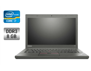 БУ Ультрабук Lenovo ThinkPad T450s / 14&quot; (1920x1080) IPS / Intel Core i7-5600U (2 (4) ядра по 2.6 - 3.2 GHz) / 8 GB DDR3 / 240 GB SSD / Intel HD Graphics 5500 / WebCam / Fingerprint / Windows 10 из Европы в Харькове
