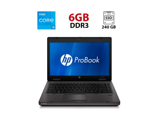 БУ Ноутбук HP ProBook 6470b / 14&quot; (1366x768) TN / Intel Core i5-3210M (2 (4) ядра по 2.5 - 3.1 GHz) / 6 GB DDR3 / 240 GB SSD / Intel HD Graphics 4000 / WebCam из Европы в Харкові