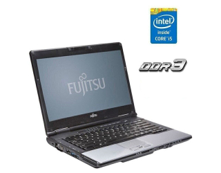 БУ Ноутбук Fujitsu Lifebook S752 / 14&quot; (1366x768) TN / Intel Core i5-3340M (2 (4) ядра по 2.7 - 3.4 GHz) / 4 GB DDR3 / 120 GB SSD / Intel HD Graphics 4000 / WebCam из Европы в Харкові