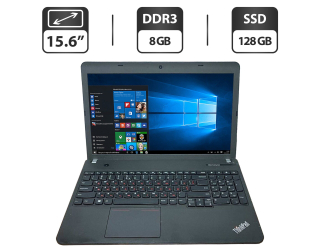 БУ Ноутбук Lenovo ThinkPad E540 / 15.6&quot; (1366x768) TN / Intel Core i3-4000M (2 (4) ядра по 2.4 GHz) / 8 GB DDR3 / 128 GB SSD / Intel HD Graphics 4600 / WebCam / DVD-ROM / HDMI из Европы в Харкові