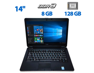 БУ Ноутбук Dell Latitude E6440 / 14&quot; (1366x768) TN / Intel Core i5-4310M (2 (4) ядра по 2.7 - 3.4 GHz) / 8 GB DDR3 / 128 GB SSD / Intel HD Graphics 4600 / WebCam / DVD-ROM из Европы в Харкові