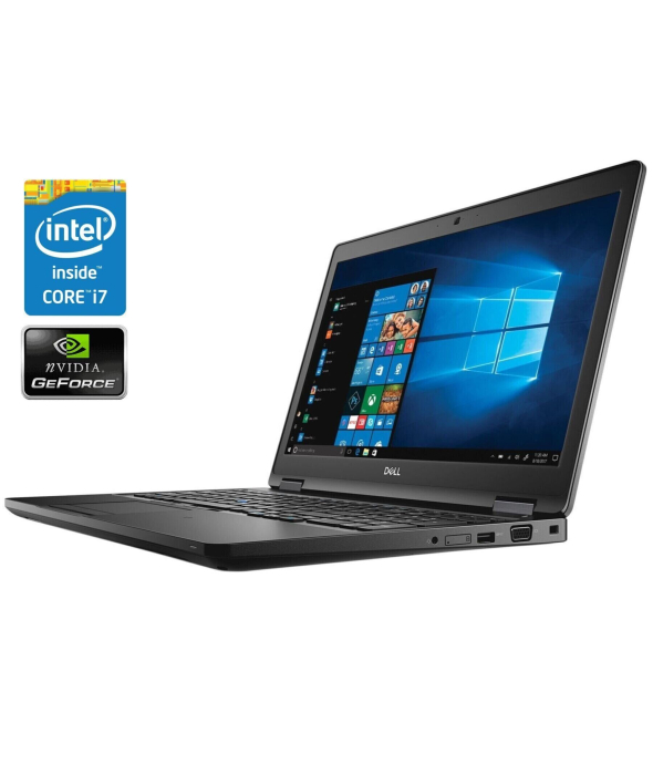 Игровой ноутбук Dell Latitude 5591 / 15.6&quot; (1920x1080) IPS / Intel Core i7-8850H (6 (12) ядер по 2.6 - 4.3 GHz) / 8 GB DDR4 / 240 GB SSD / nVidia GeForce MX130, 2GB DDR5, 64-bit / WebCam / Win 10 Pro - 1